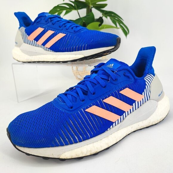 Adidas Women's Solar Glide Blue Mesh Running Sneakers EE4305 Size 7 - Picture 1 of 8